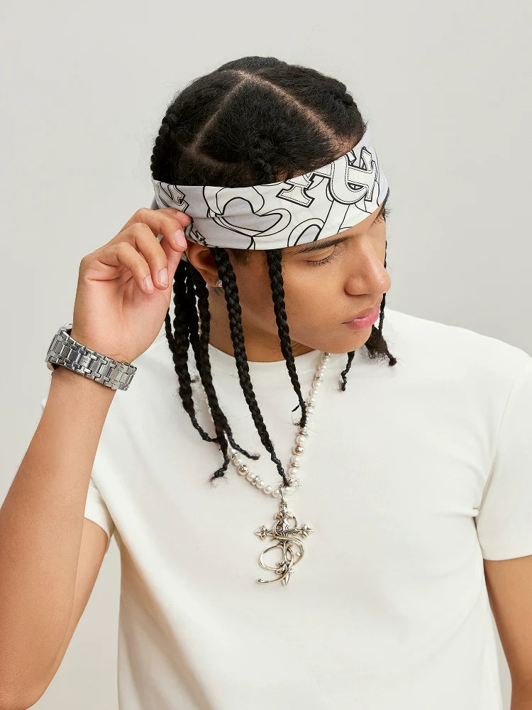 Small Town Kid Cross Logo Square Scarf / Bandana