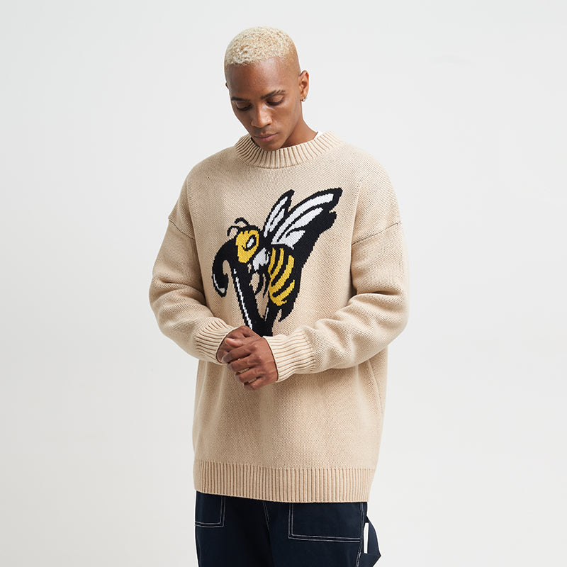 VOTE Bee Logo Knit Sweater