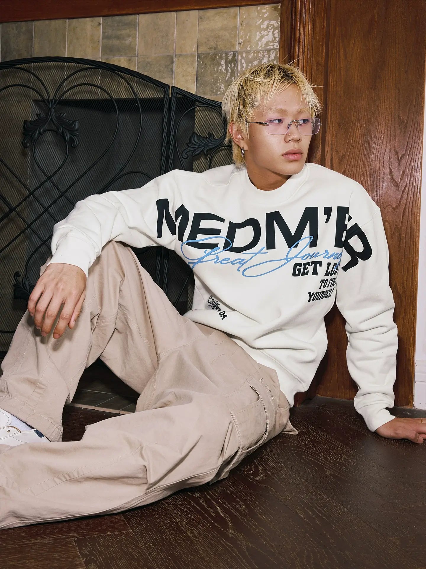 MEDM Big Logo Print Sweatshirt