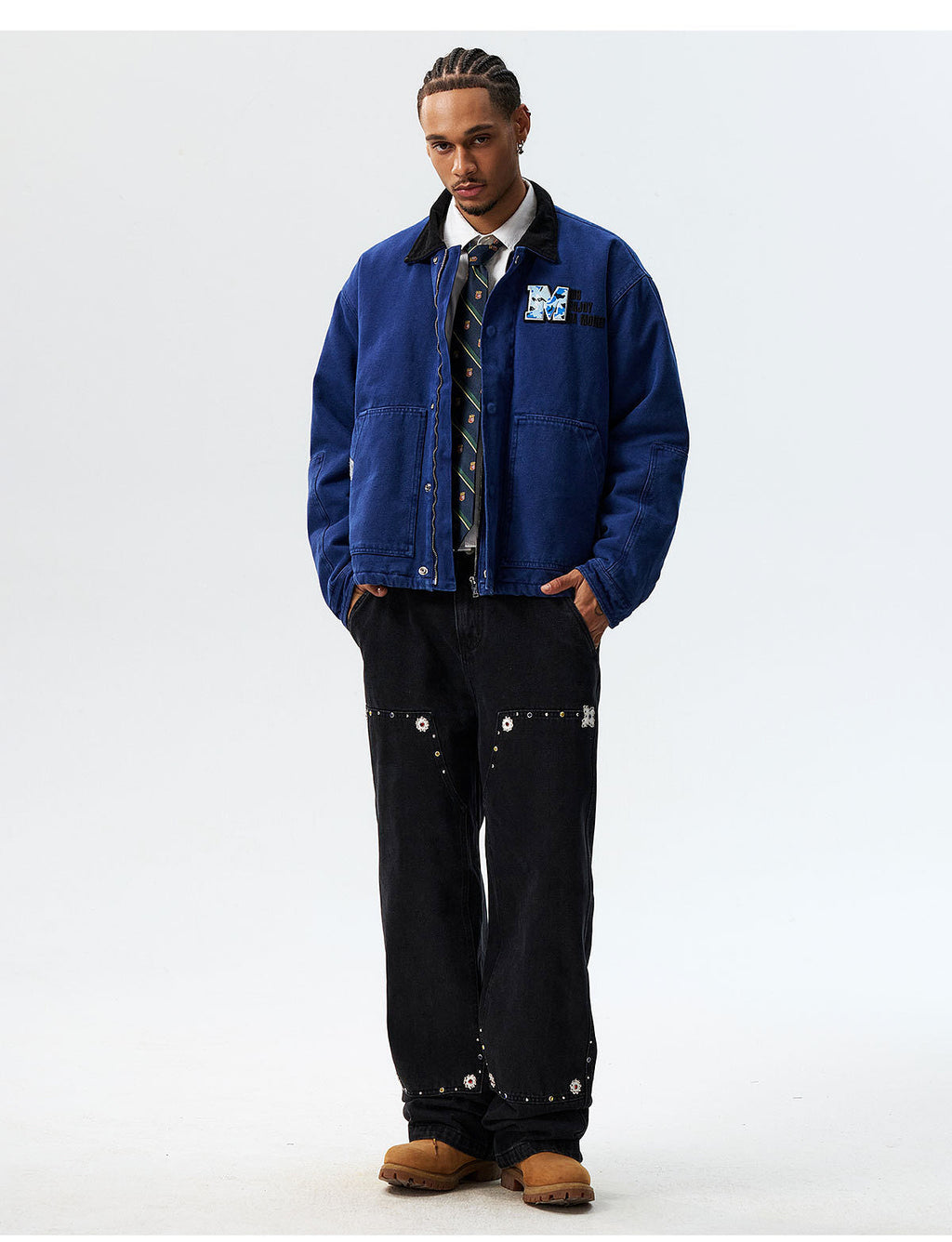 MEDM Camouflage Velcro Patch Detroit Jacket