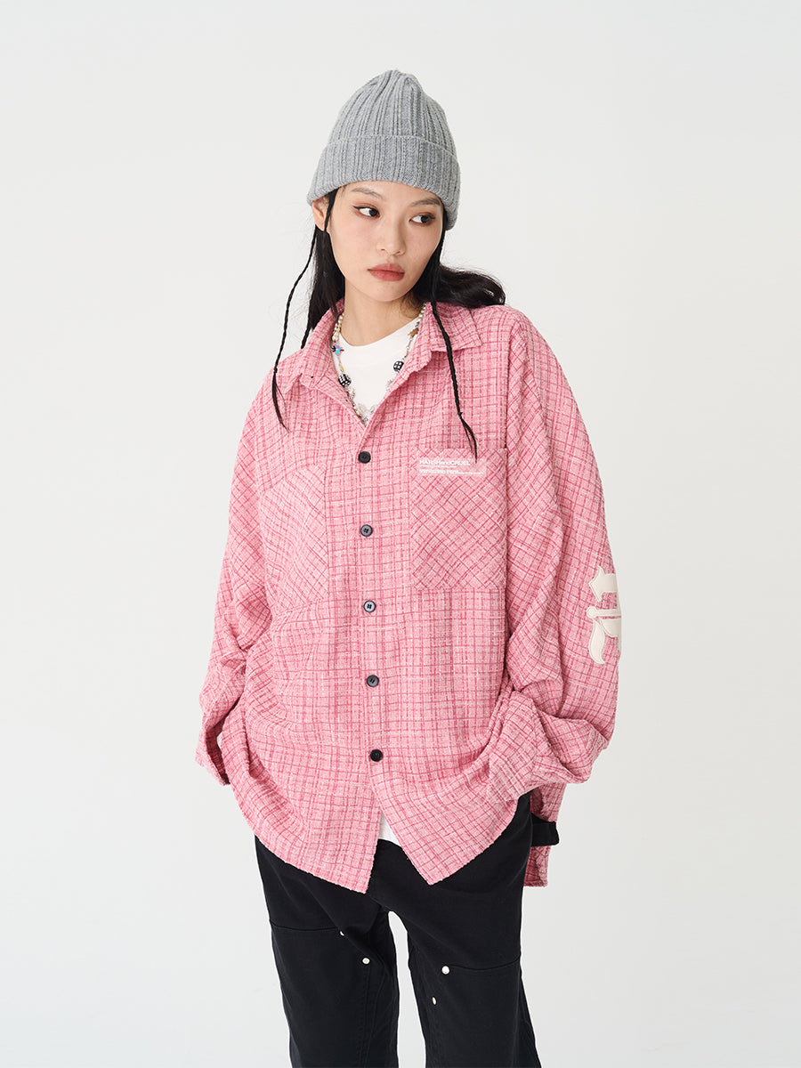Harsh and Cruel Gothic Logo Flannel Shirt