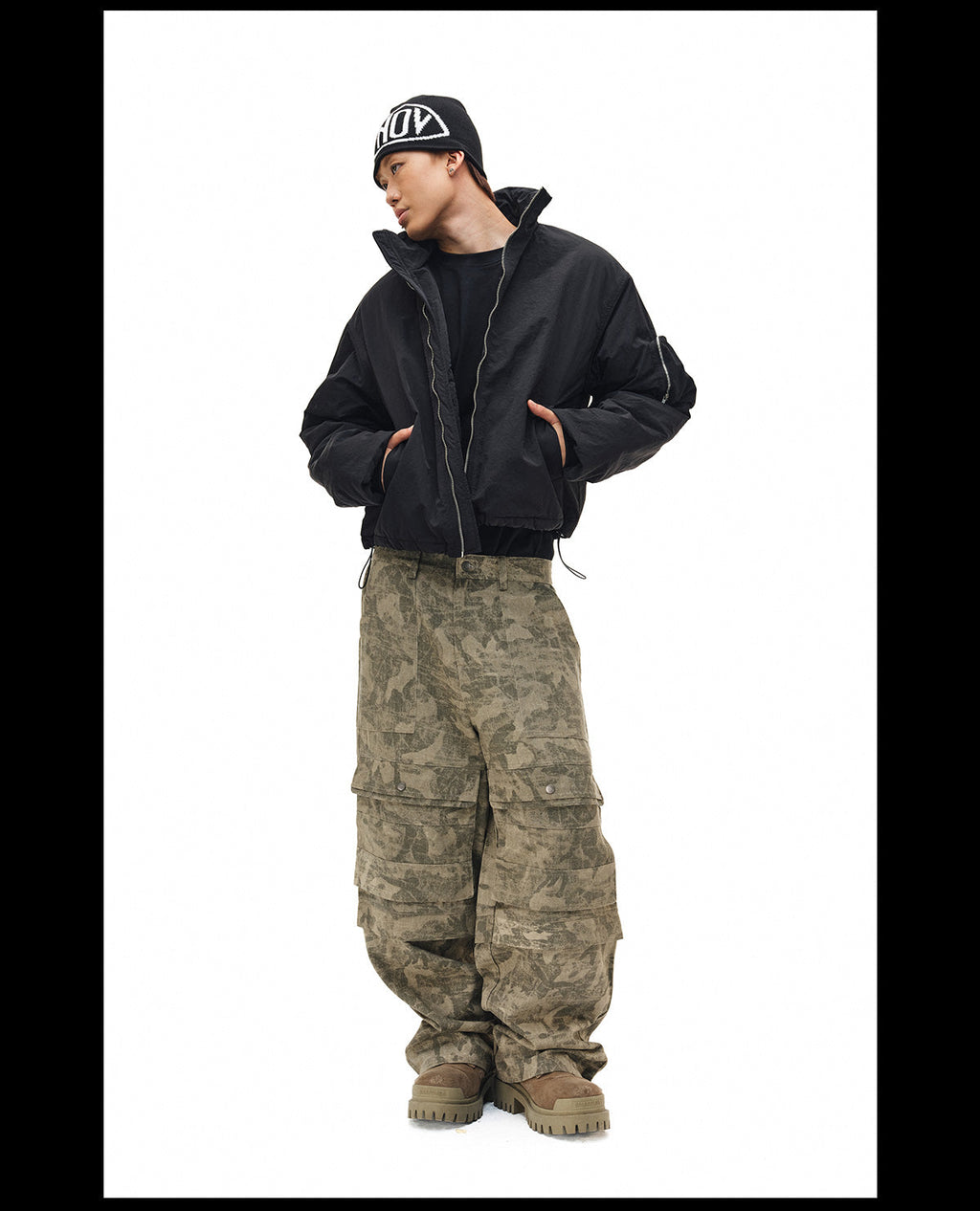 NOVACAM Windproof Puffer Short Jacket