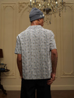 YADcrew 3D Stitch Plaid Short Sleeve Shirt