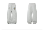 Small Town Kid Badge Printed Baggy Sweatpants