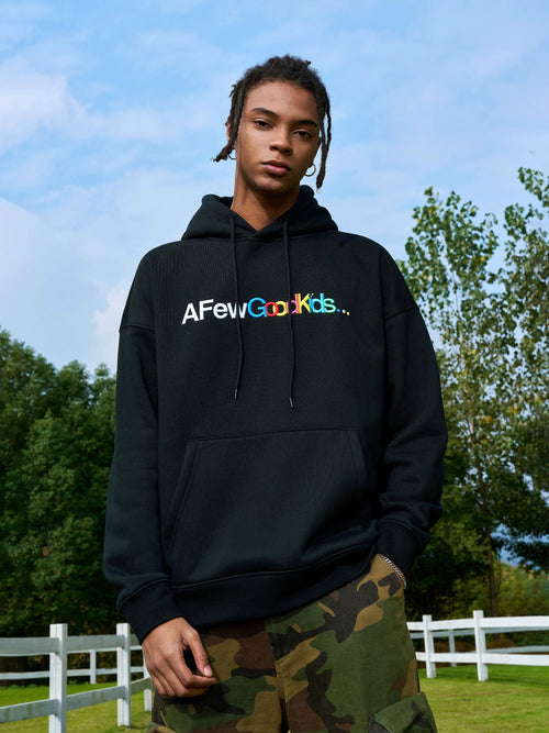 AFGK Gradient Logo Embroidered Hoodie
