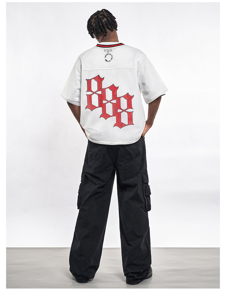 F3F Select 8 Letter Print Mesh Hockey Jersey
