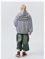 MEDM Towel Applique Embroidery Zip-Up Hoodie
