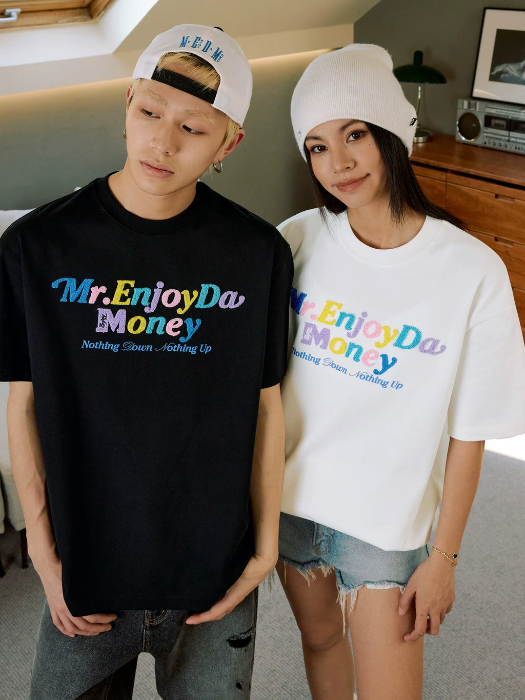MEDM Multicolor Terry Embroidery Tee
