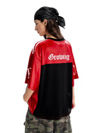 F3F Select Big Letter A Color Block Mesh Short Sleeve Jersey