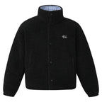 MEDM Plaid Trim Sherpa Short Jacket