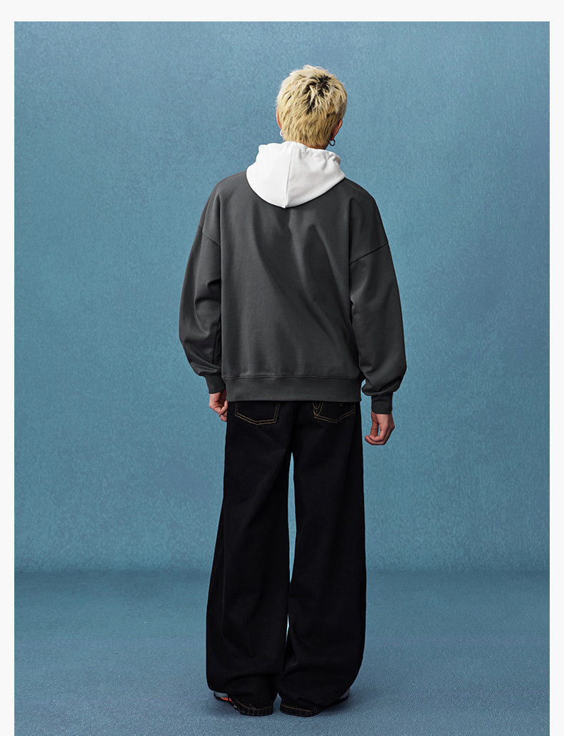 MEDM Layered Look Color Block Hoodie