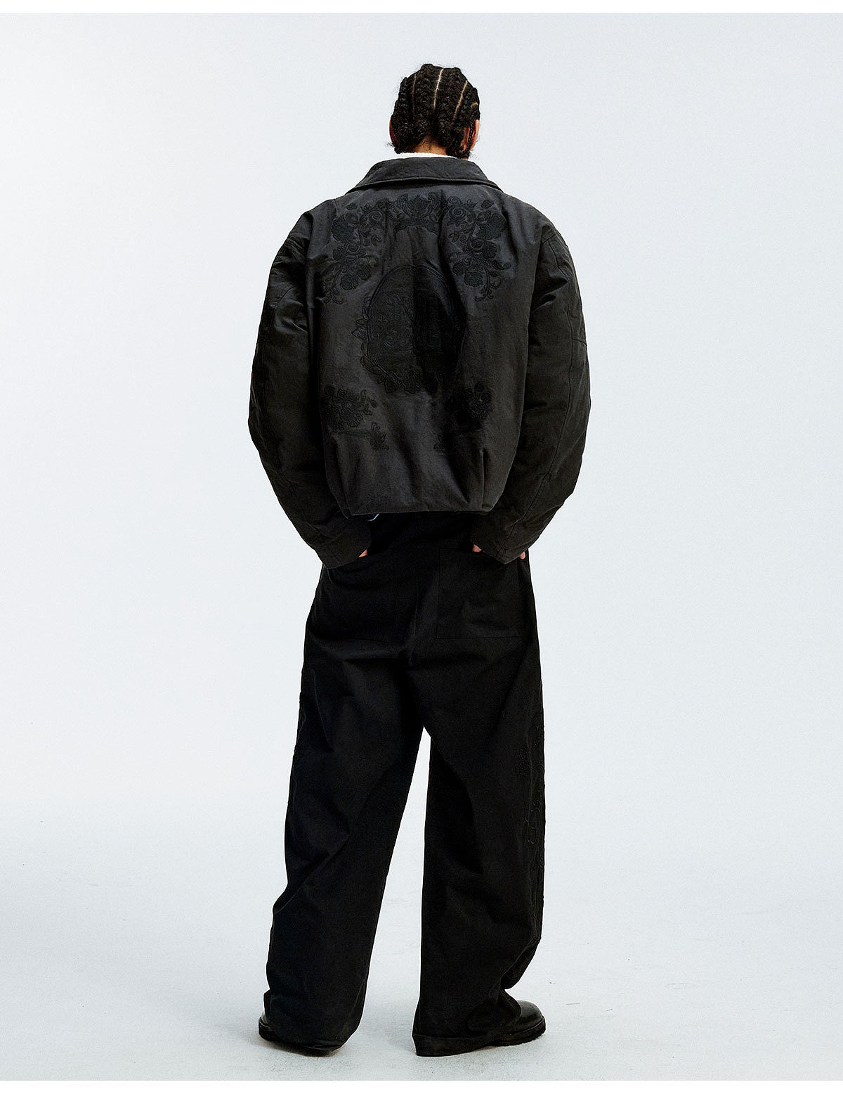MEDM Floral Embroidered Puffer Jacket