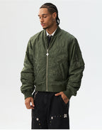 MEDM Crinkled Nylon MA-1 Bomber Jacket