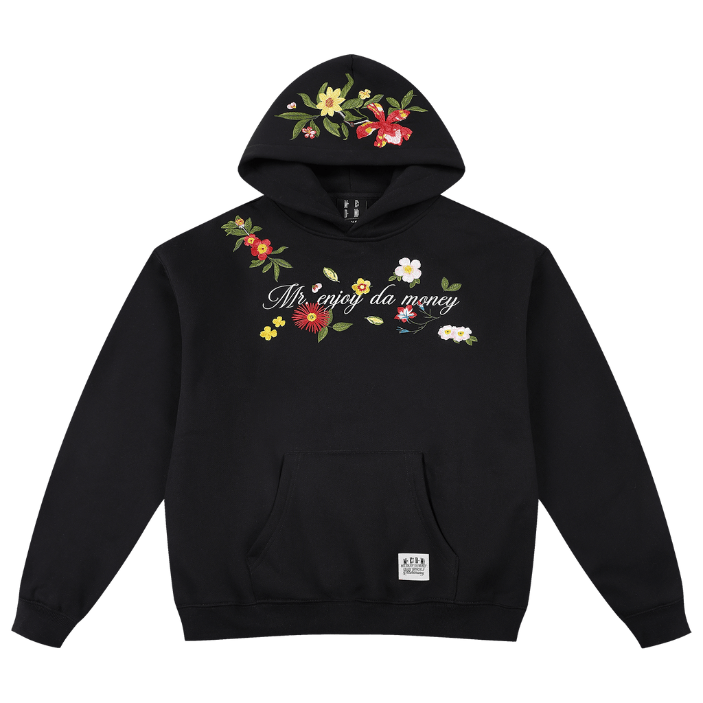 MEDM Colorful Floral Embroidered Hoodie
