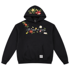 MEDM Colorful Floral Embroidered Hoodie