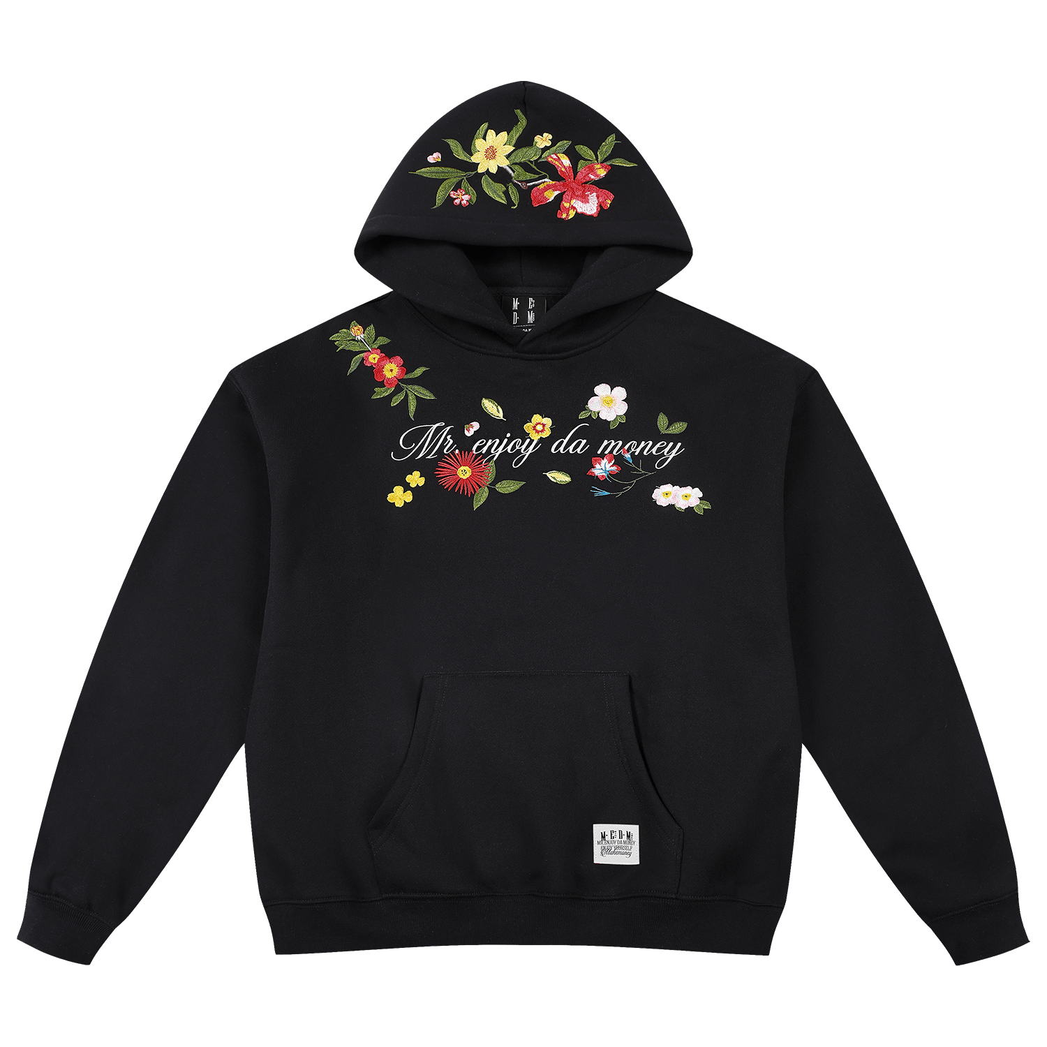 MEDM Colorful Floral Embroidered Hoodie