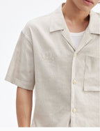 MEDM Linen Cuban Collar Shirt