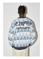 EMPTY REFERENCE Snow Mountain Stitching Cardigan
