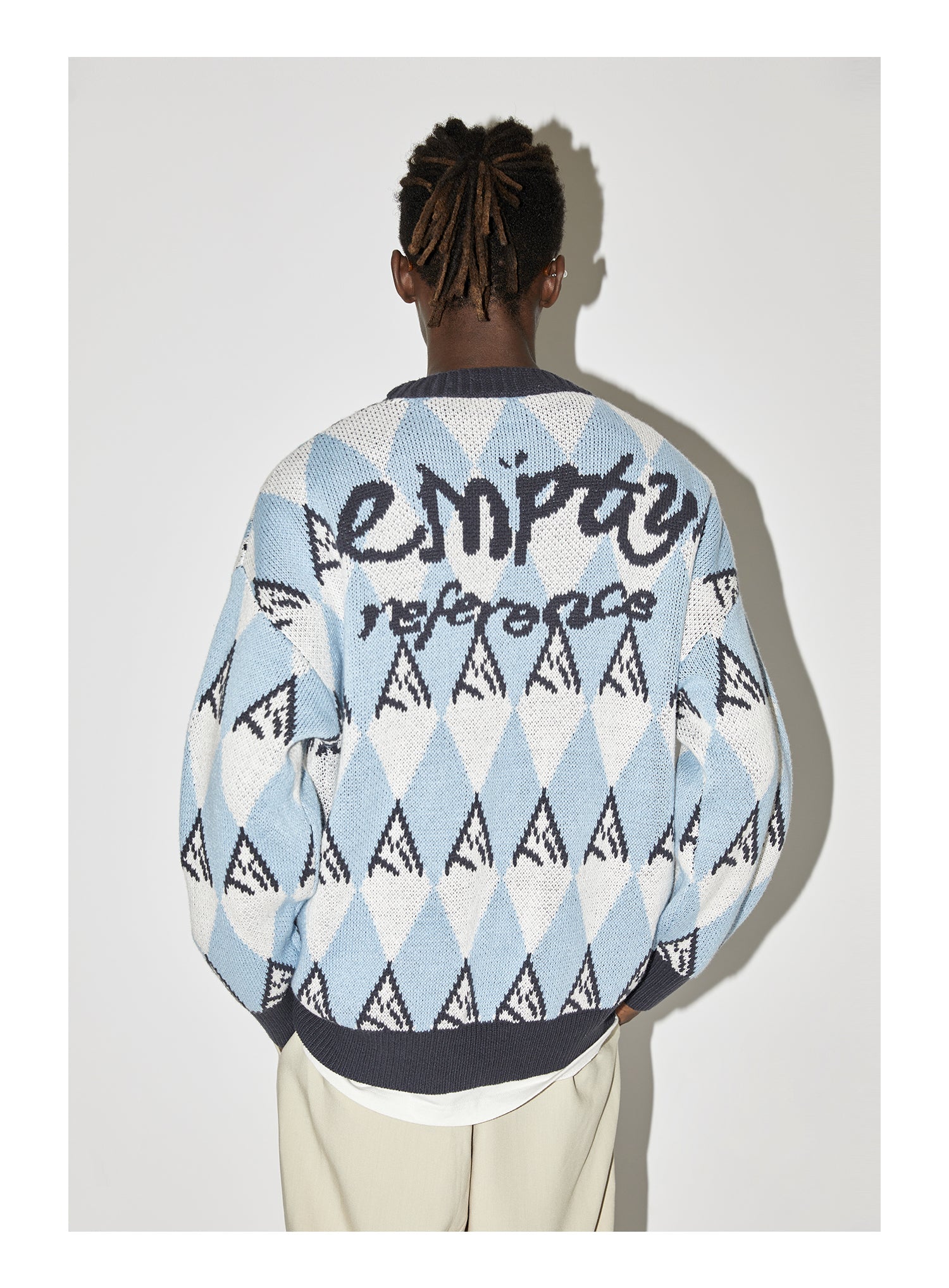 EMPTY REFERENCE Snow Mountain Stitching Cardigan