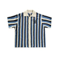 EMPTY REFERENCE Striped Woven Short Sleeve Shirt