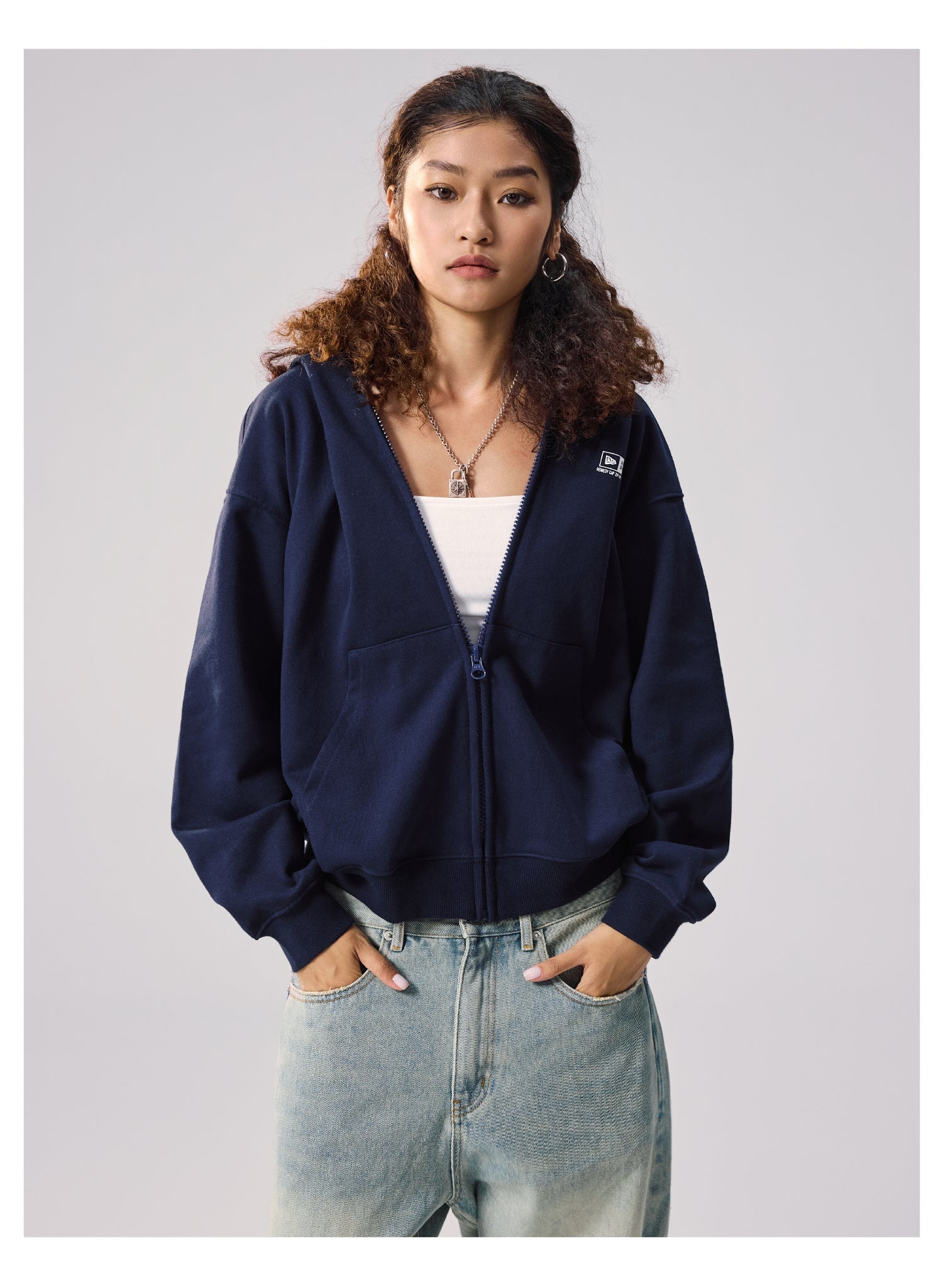 Remedy Baseball Cap Hood Zip Up Hoodie