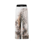 Night Lab Leopard Print Double Waistband Sweatpants