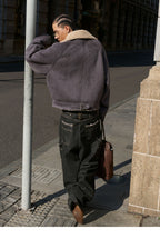 STEEPC Suede Shearling Jacket