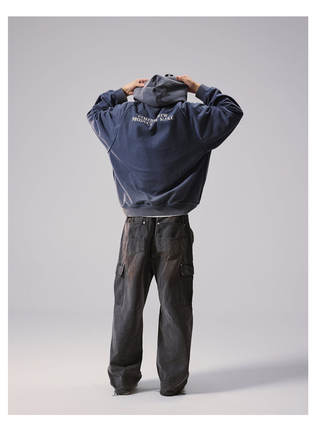 Remedy Washed Reversible Raglan Hoodie