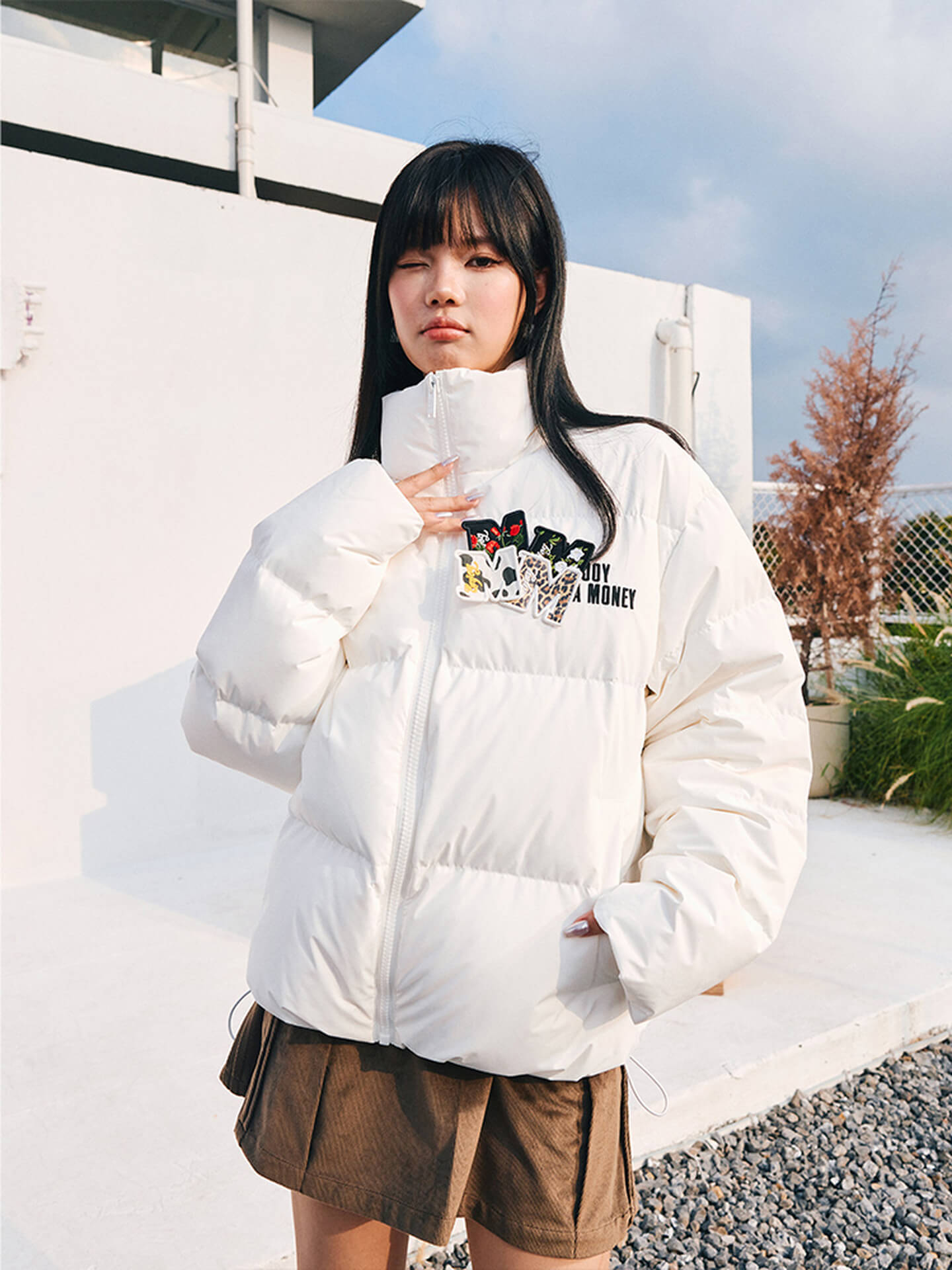 MEDM Logo Velcro Down Jacket