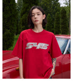 S45 Sequin Metal Logo Tee