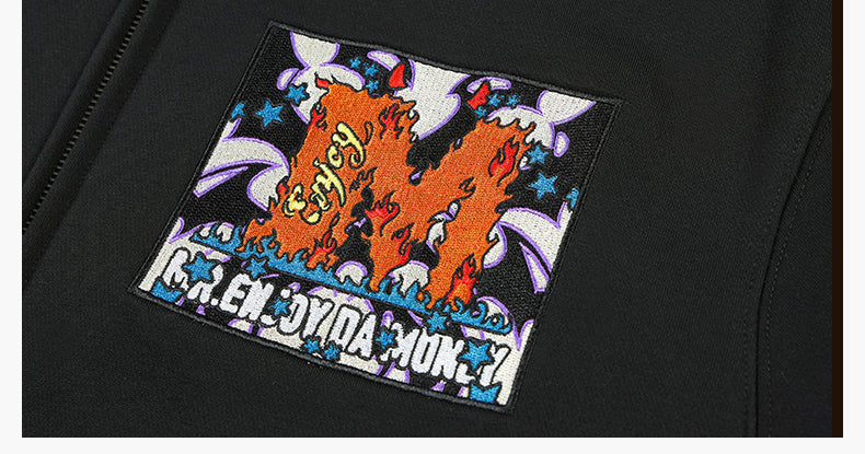 MEDM Angel & Devil Horns Zip-Up Hoodie