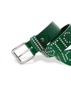 KARMANISTIC Punk Studded Logo Belt