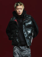 Remedy Cracked Design Puffer Vest