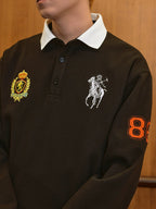 Harsh and Cruel Vintage Embroidered Long Sleeve Polo