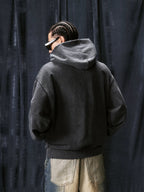 1807 Pegasus Wash Fade Zip Up Hoodie