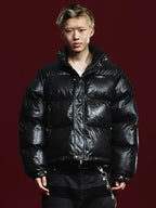 Remedy Cracked Design Puffer Jacket