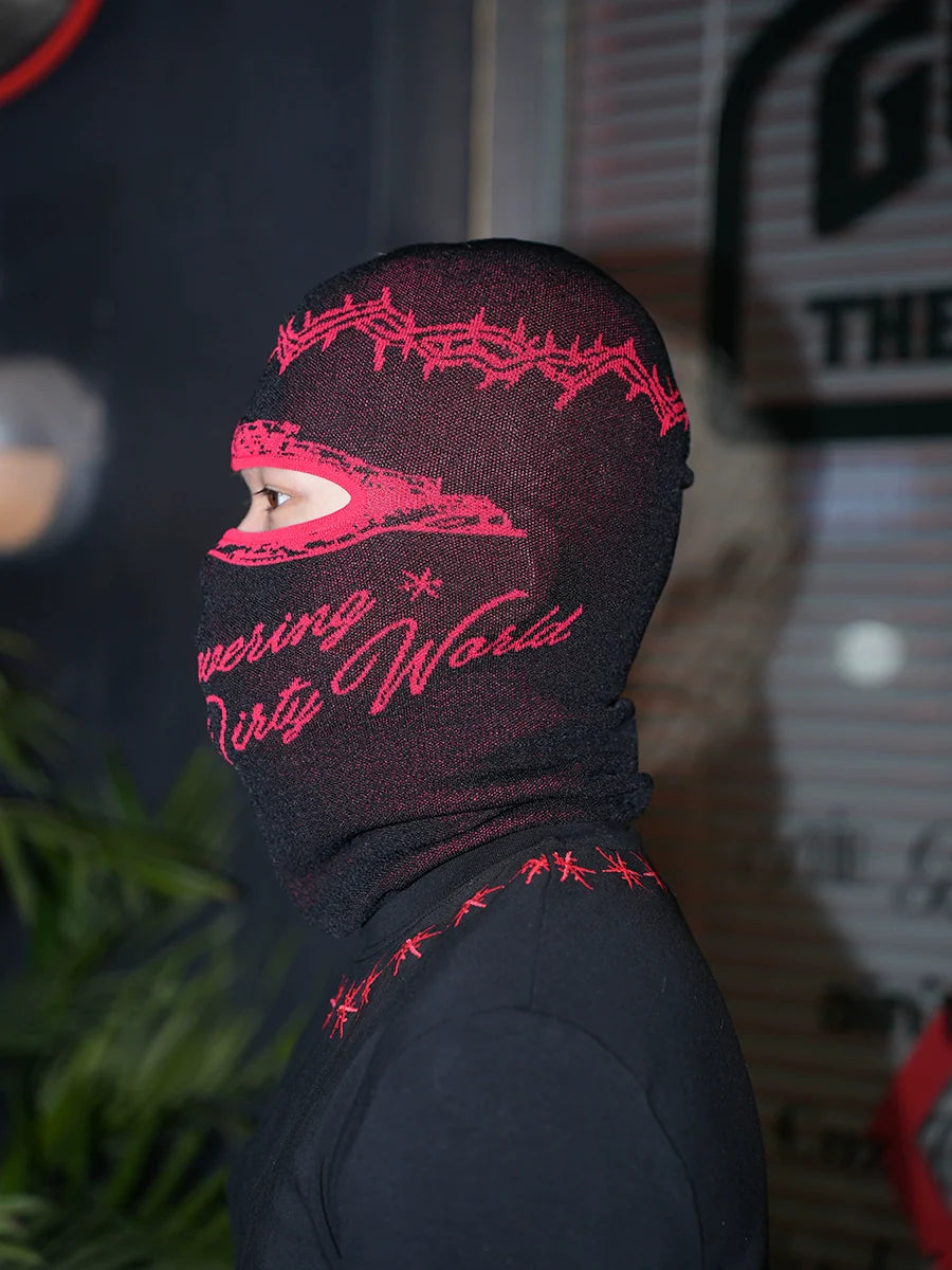 TGFCLUB x SNOWMAKER Crown of Thorns Knit Face Mask