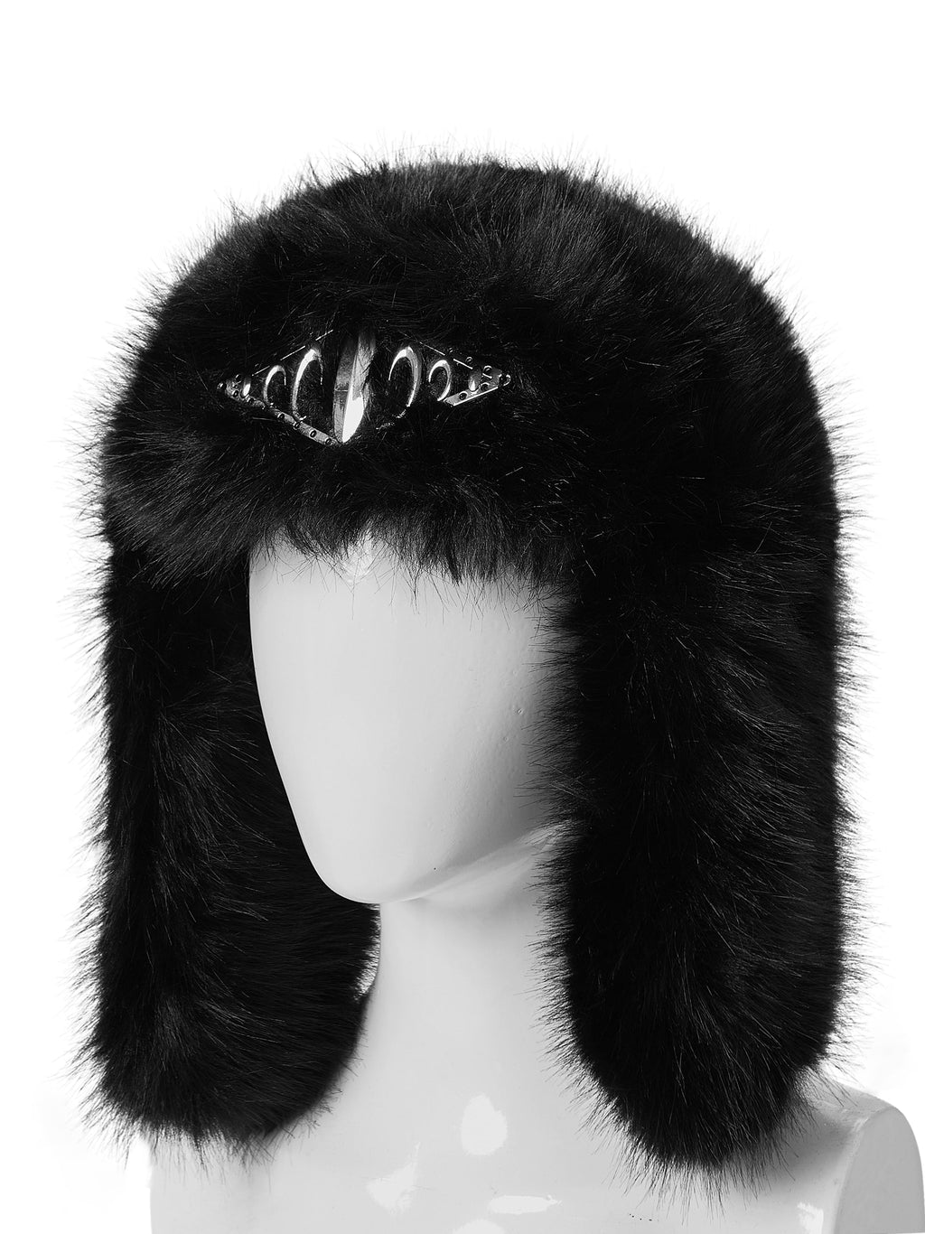 KARMANISTIC Metal Logo Fur Earflap Beanie