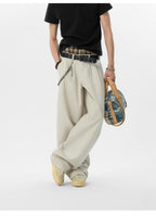 JHYQ Lyocell Double Pleated Suit Pants