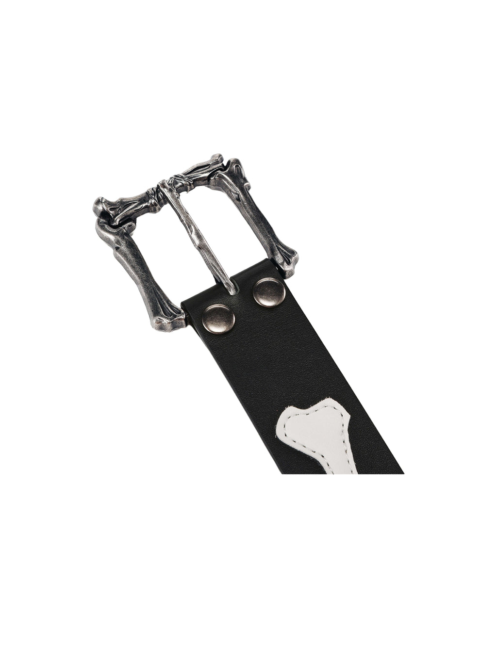 LIBERAFIT Bone Buckle Bone Patch Cowhide Belt