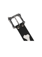 LIBERAFIT Bone Buckle Bone Patch Cowhide Belt