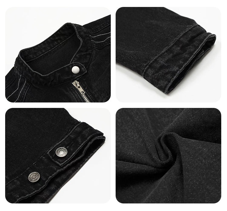 F3F Select Metal Decoration Washed Denim Jacket