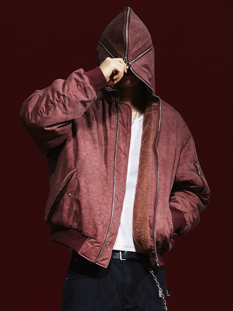 Remedy Multi Zipper Reversible MA-1 Bomber Jacket