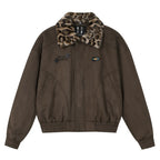 MEDM Detachable Collar Suede Jacket