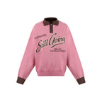1807 Angel STILL GOING Half Zip Polo Knit Sweater