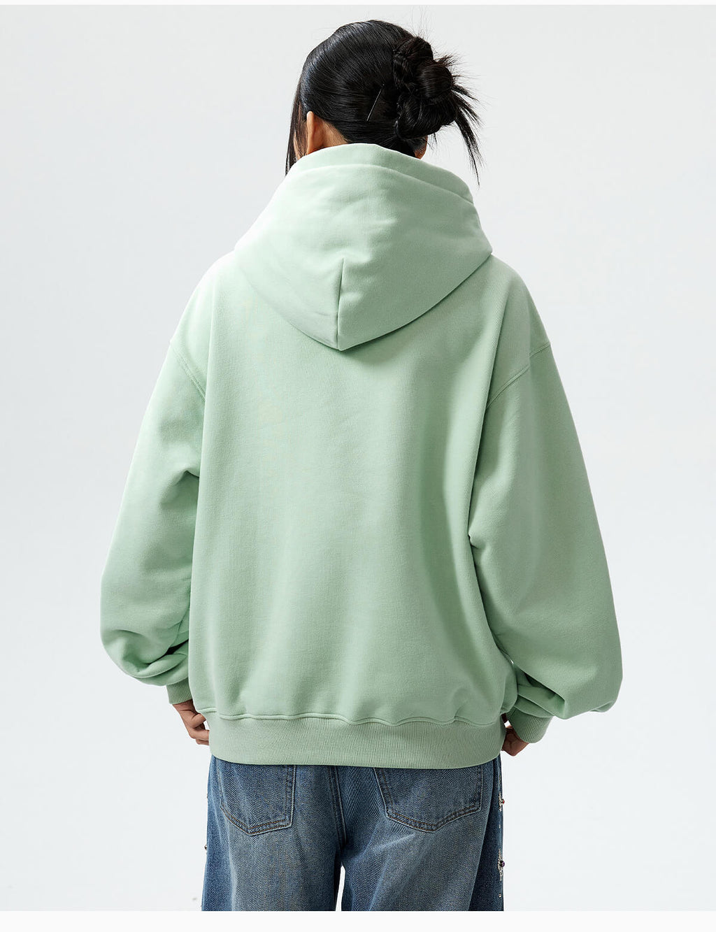 MEDM Mini Patchwork Floral Embroidered Hoodie