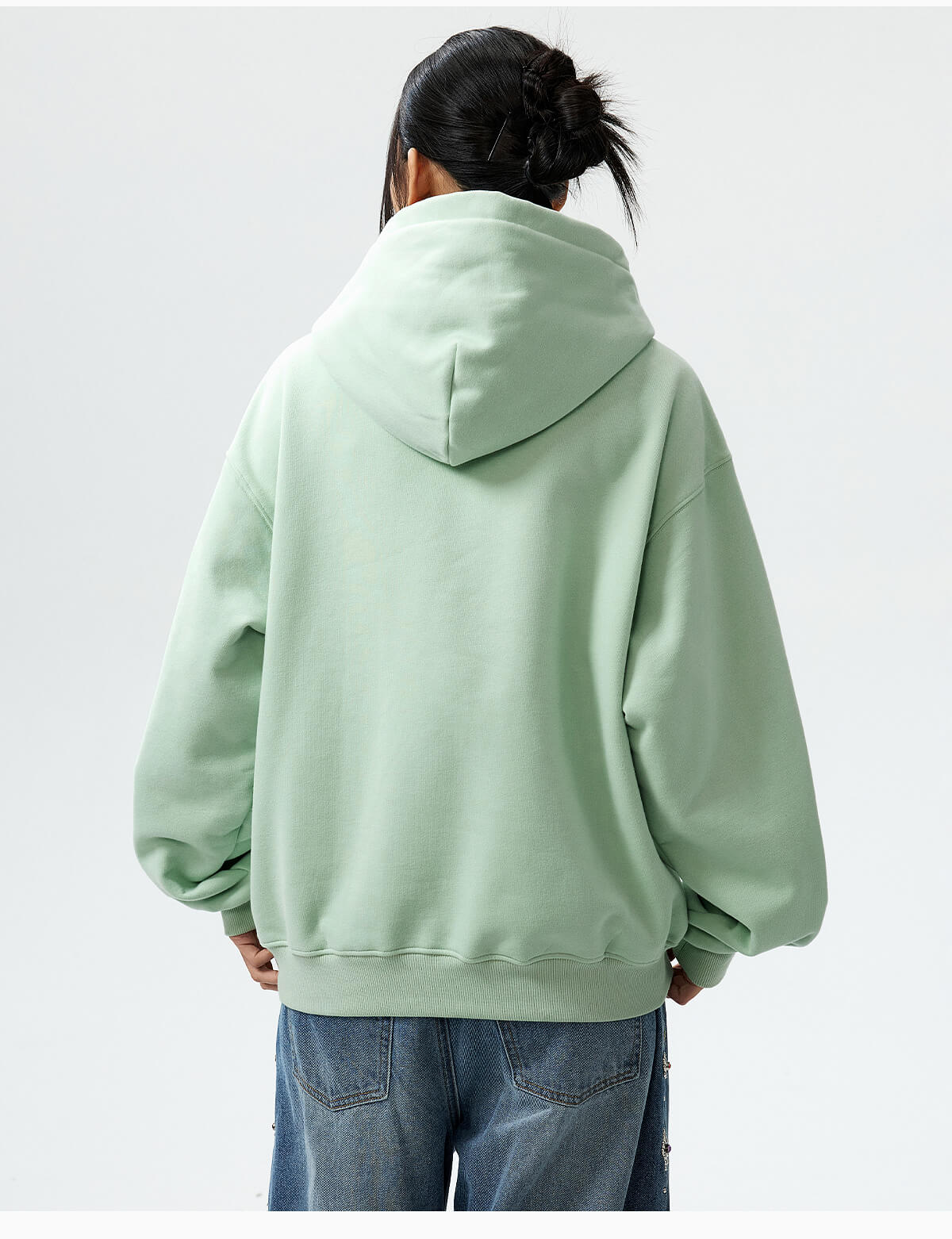 MEDM Mini Patchwork Floral Embroidered Hoodie