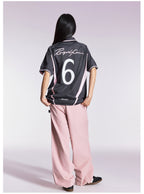 Remedy HONEYBUNNY Rabbit Embroidered Soccer Jersey Polo Shirt