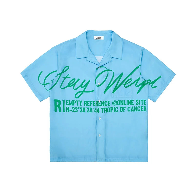 EMPTY REFERENCE Slogan Short Sleeve Shirt