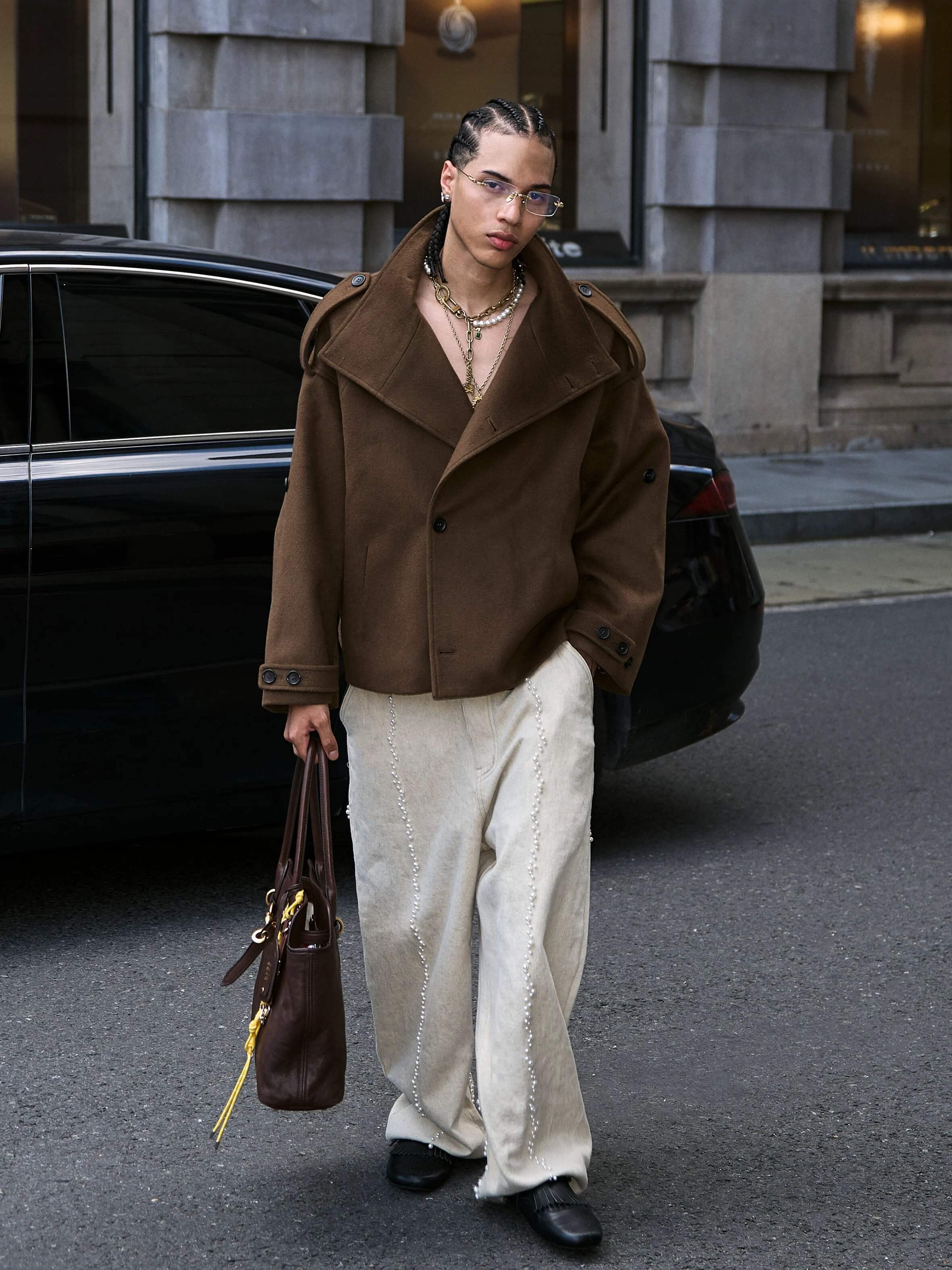 STEEPC Pure Wool Mid Length Coat